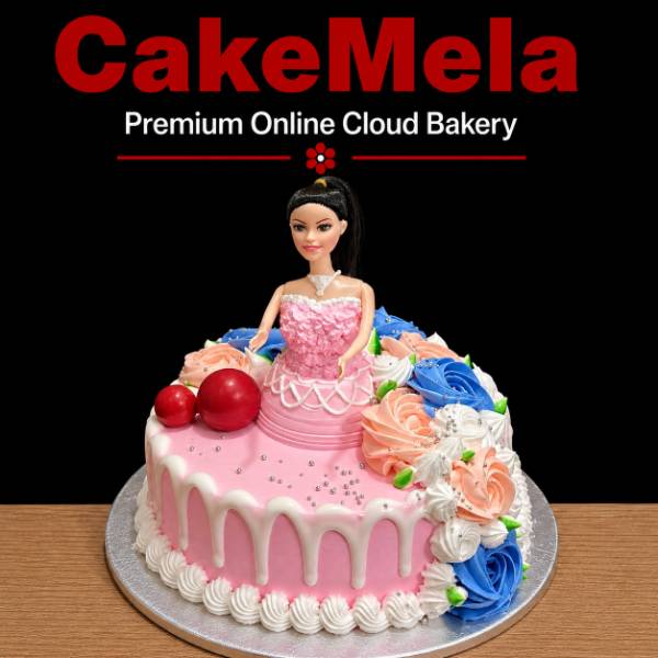 2 Pound Elegant Doll Drip Cake