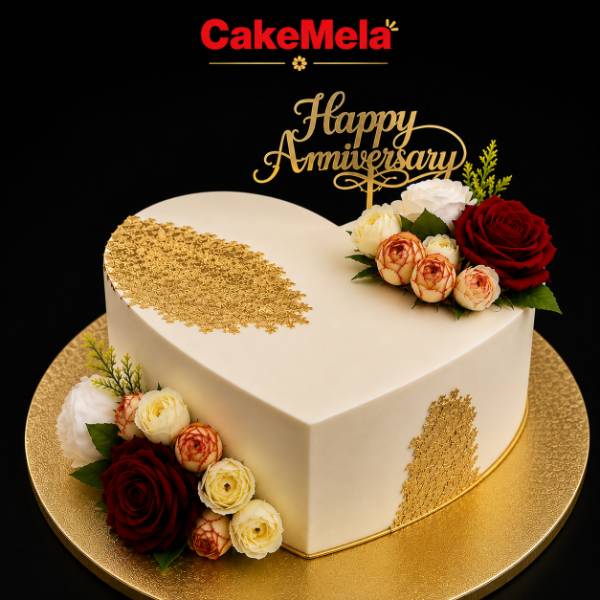 Golden Heart Cake | 2 Pound ✨